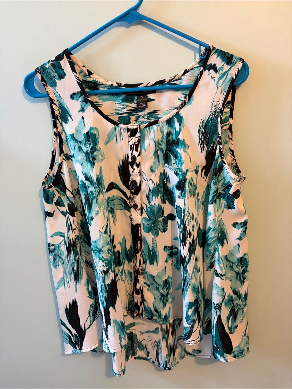 SLEEVELESS TOP BY STYLE & CO NWOT PL Hi Lo HEM